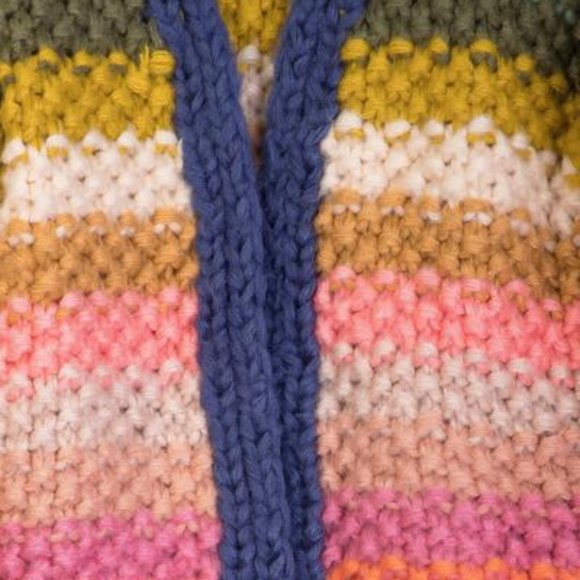 Anthropologie Rainbow Knitted Cardigan - Picture 5 of 6